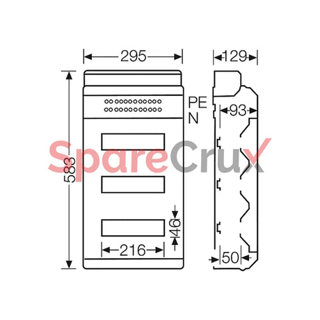 Kv Pc 9336 | Hensel Distribution Box Ip 65