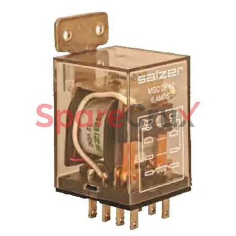 Msc3P06 | Salzer Glass Relay 11 Pin 06V Dc Type Msc With Led