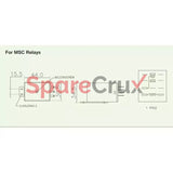 Msc3P06 | Salzer Glass Relay 11 Pin 06V Dc Type Msc With Led