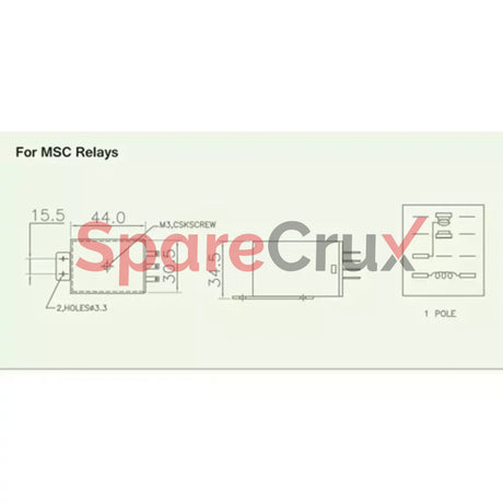 Msc3P240A | Salzer Glass Relay 11 Pin 240V Ac Type Msc With Led