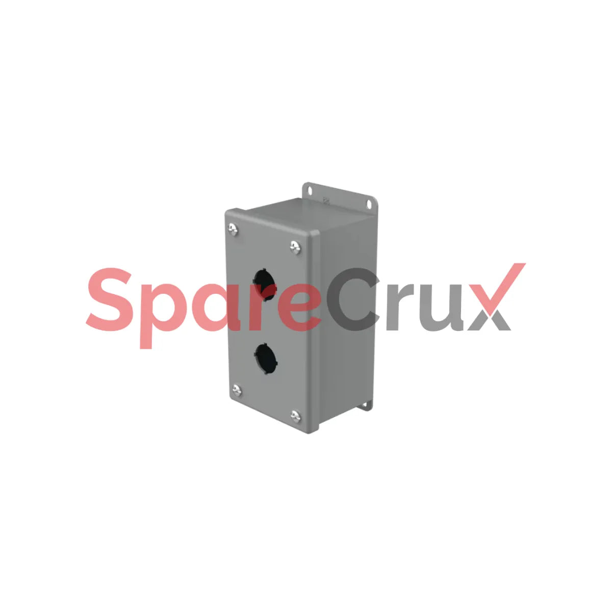 E2PBG | NVENT-HOFFMAN | Pushbutton Enclosures Type 12, 2PBx22.5Mm, Gray, Steel