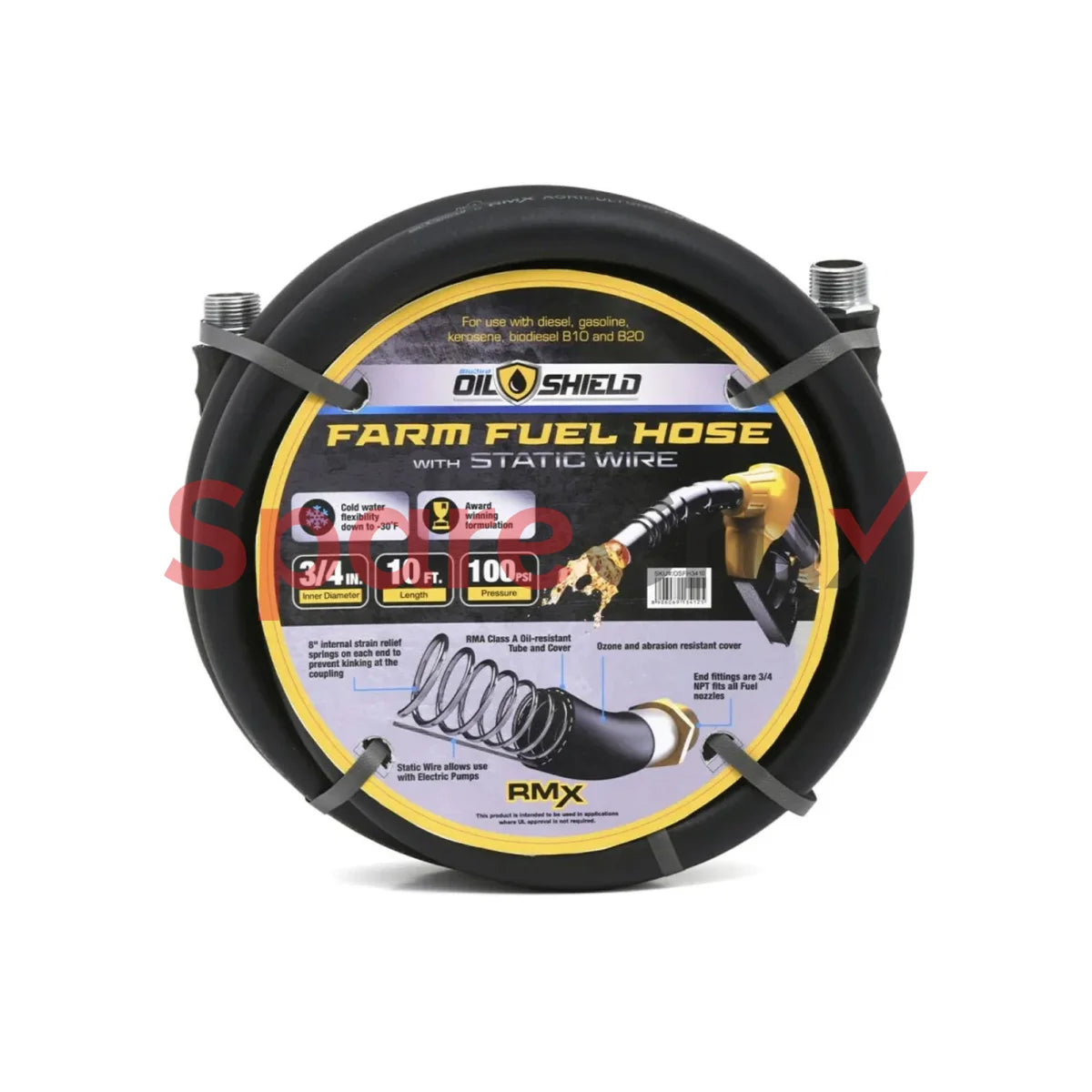 Od1915 | Zephyr Oil Shield Anti-Static Dispensing Hose 19Mm X 15M With Fitting