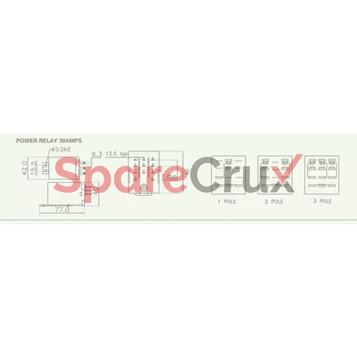 Prc303P240A | Salzer Power Relay 11 Pin 240V Dc Type Prc