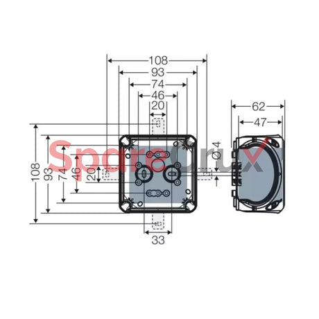 Rx 0207 T | Hensel Cable Junction Boxes Ip 66