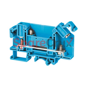 Sth4Dtftbu | Connectwell 6 Sq.mm Feed Through Captive Nut Type Terminal Block In Blue