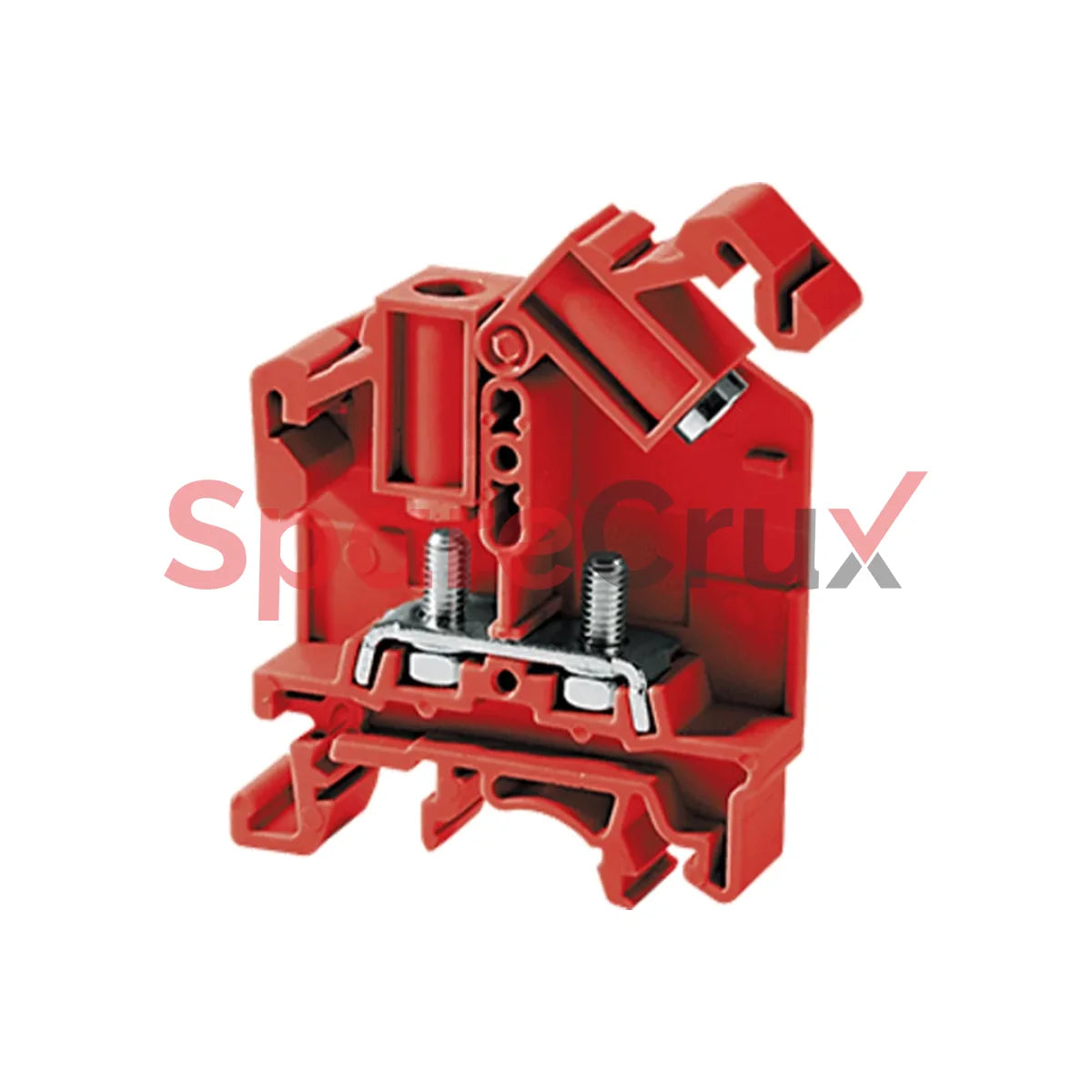Sth4R | Connectwell 6 Sq.mm Hinge Type Terminal Block In Red Colour