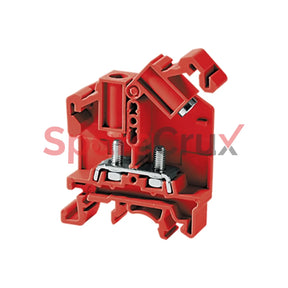 Sth4R | Connectwell 6 Sq.mm Hinge Type Terminal Block In Red Colour