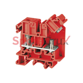 Sth6R | Connectwell 35 Sq.mm M6 Captive Nut Type Terminal Block In Red Colour