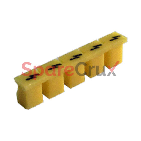 Wlx2.5 | Connectwell Warning Label Suitable For 5Mm Wide Terminal Block